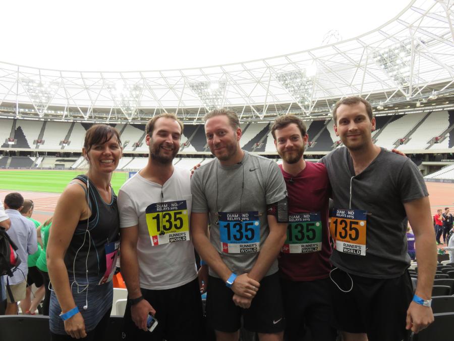 RG Jones Team Up for the first Diamond Relays at The Olympic Stadium
