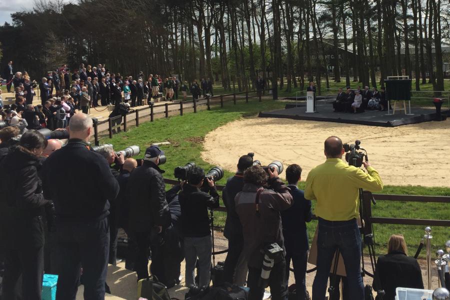 RG Jones at Whipsnade for Royal unveiling 